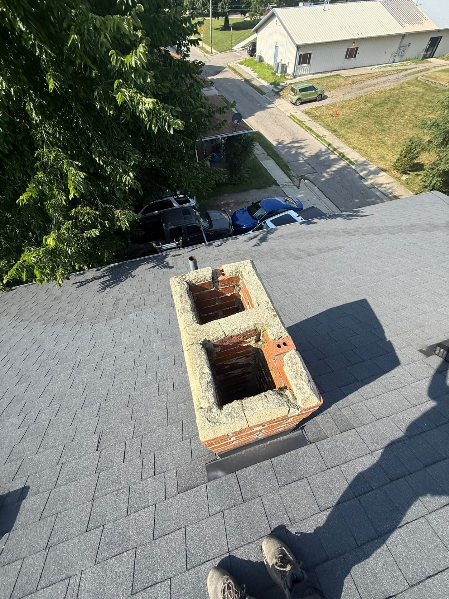 ChimCrew crown replacement — up close on the job