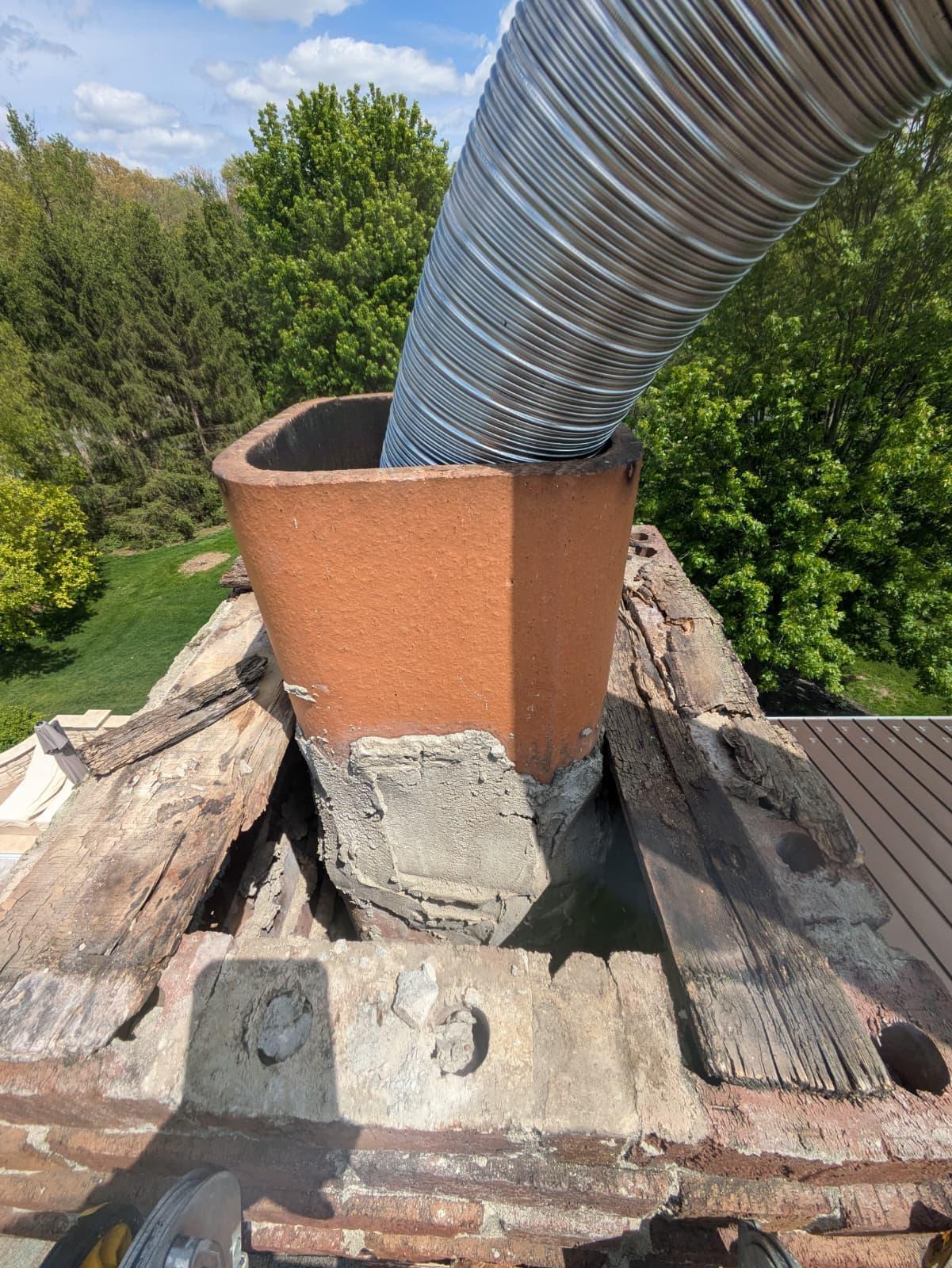Flue Inspection — ChimCrew project in Clintonville, OH