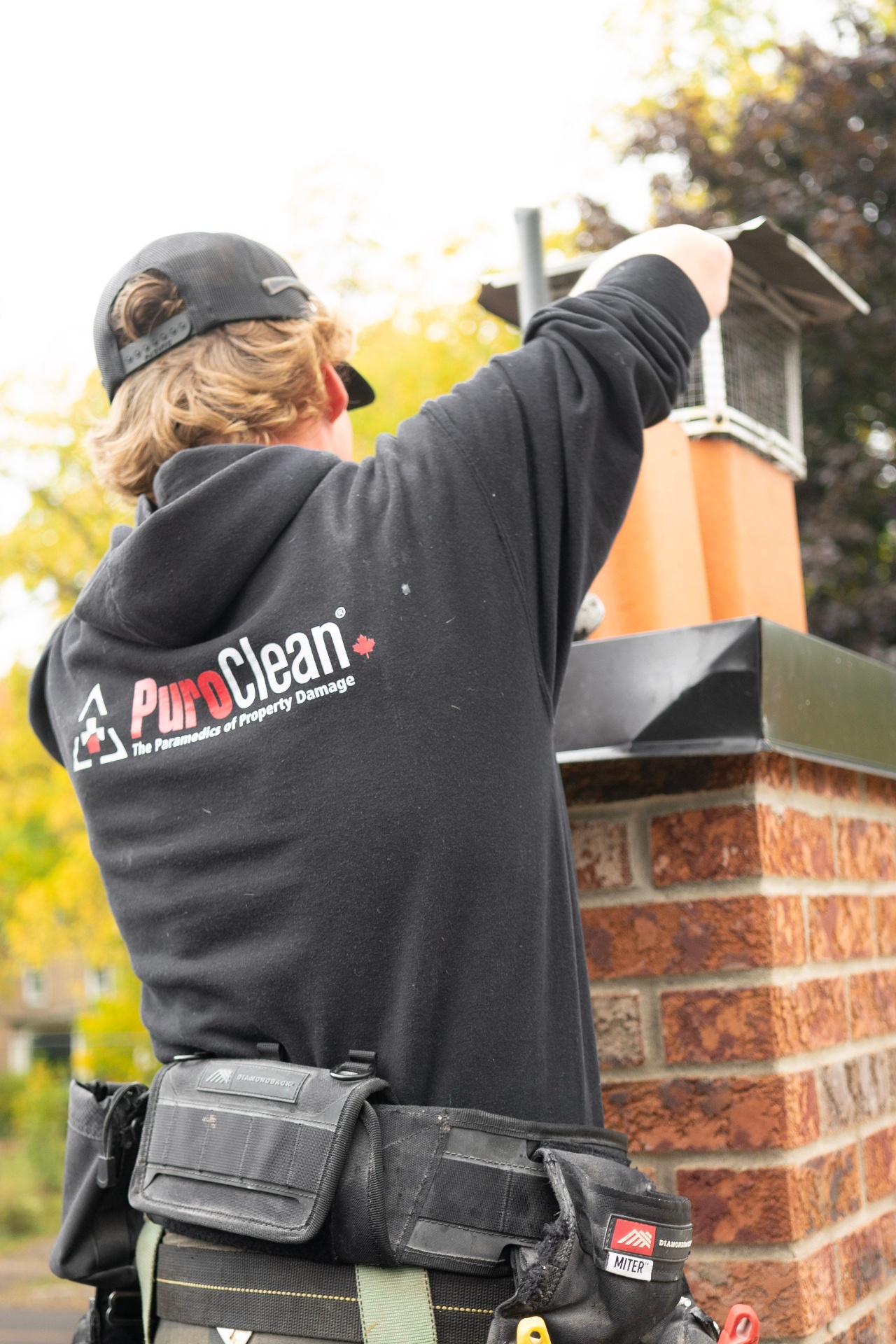 New chimney cap & flashing