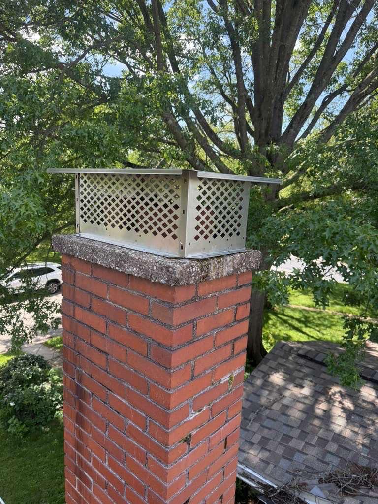 ChimCrew chimney cap installation — Ohio crew on the job