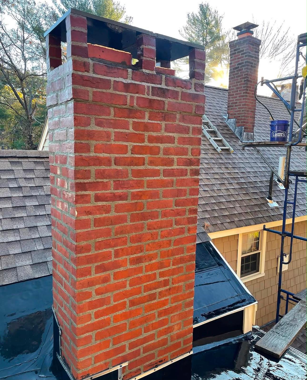 Full chimney rebuild after — ChimCrew Dublin, OH