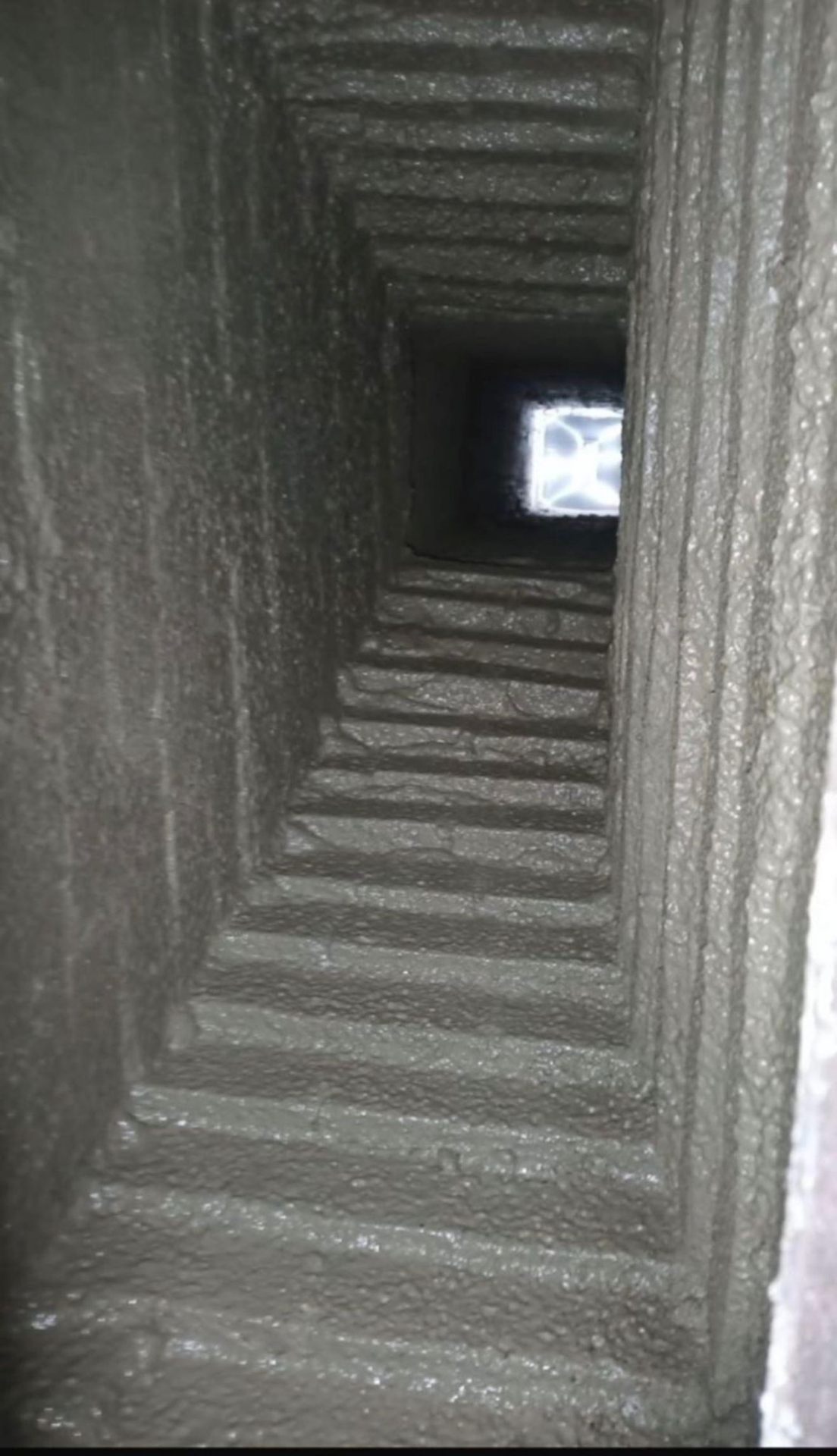 Heavy creosote → smooth, sealed flue — after