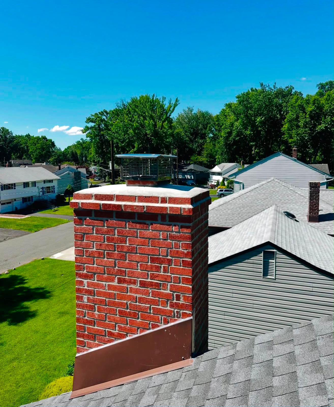 Rebuild & flashing after — ChimCrew Hilliard, OH