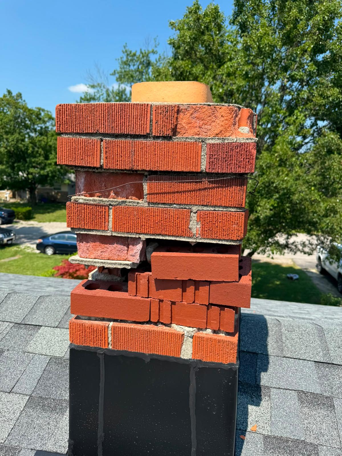 Crown & top rebuild before — ChimCrew Columbus, OH
