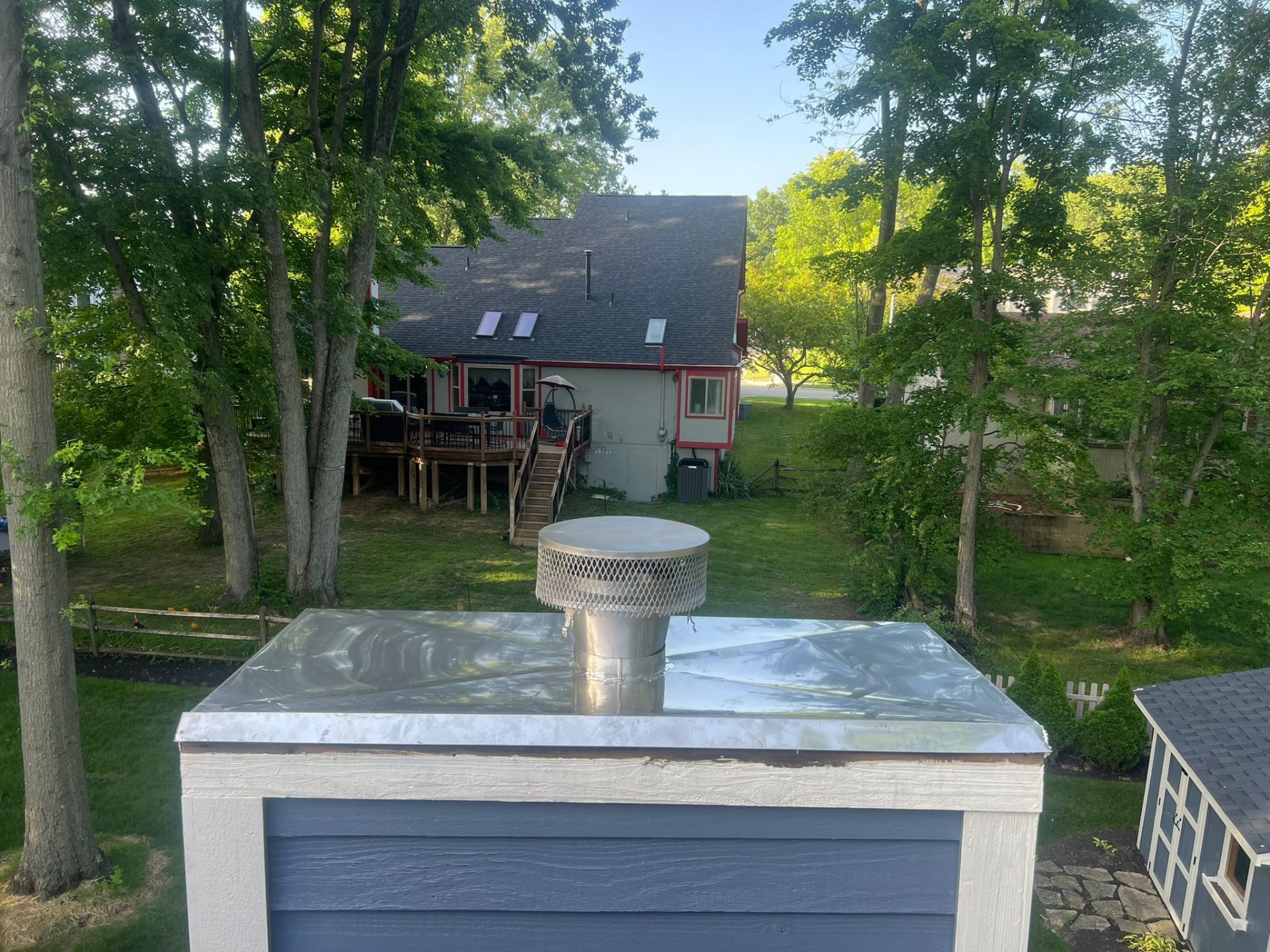 ChimCrew chase cover replacement — Ohio crew on the job