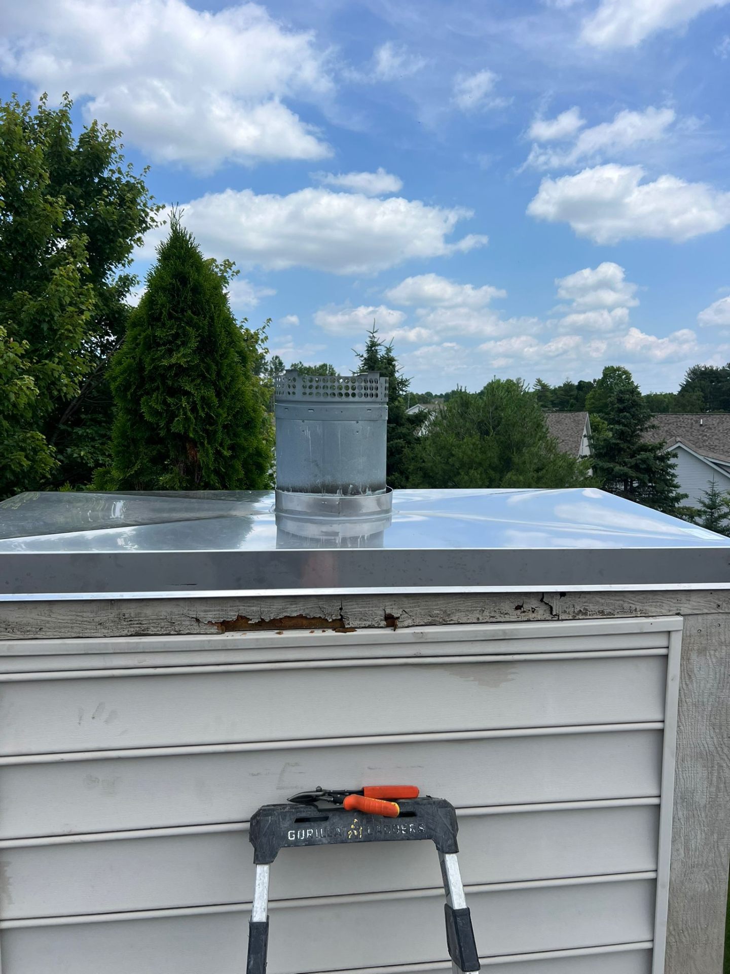 Fresh stainless steel chase cover replacement
