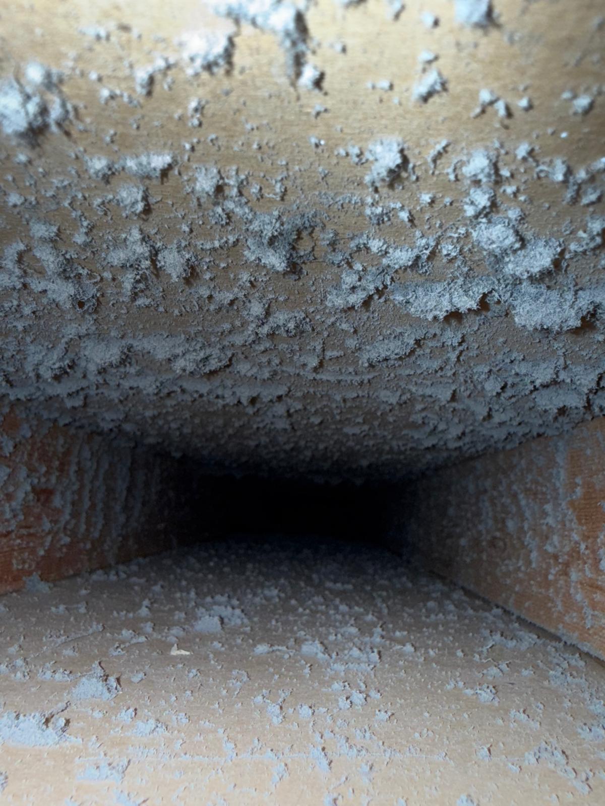 Before — Dryer transition duct cleaning