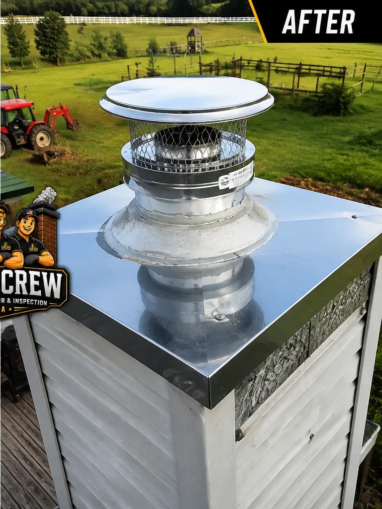 Chase cover & cap replacement after — ChimCrew Delaware, OH