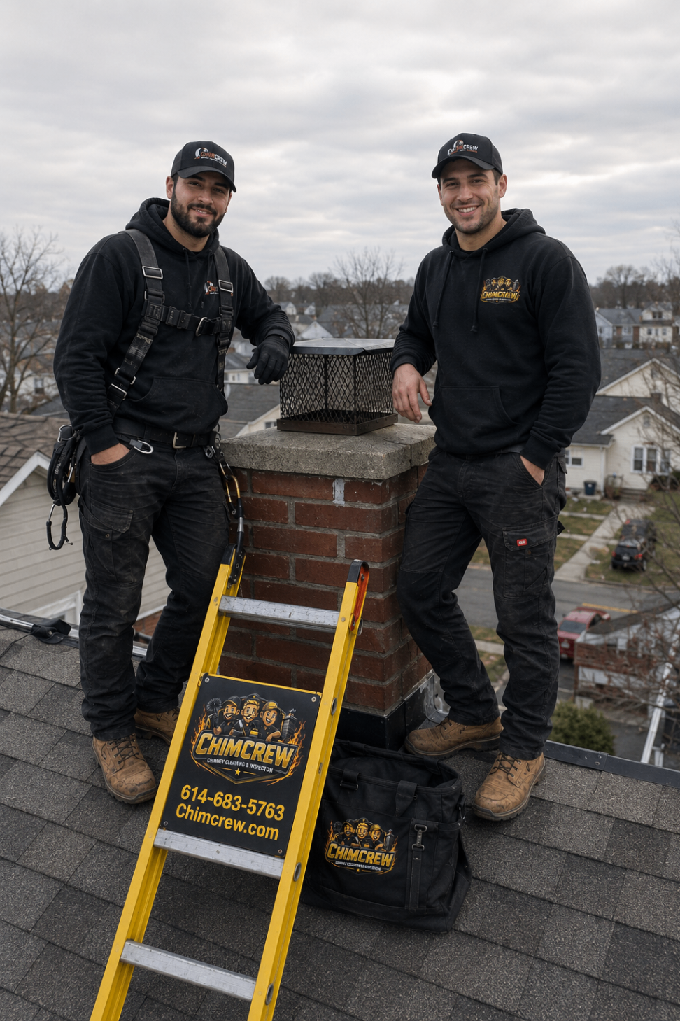 ChimCrew annual service plan — up close on the job