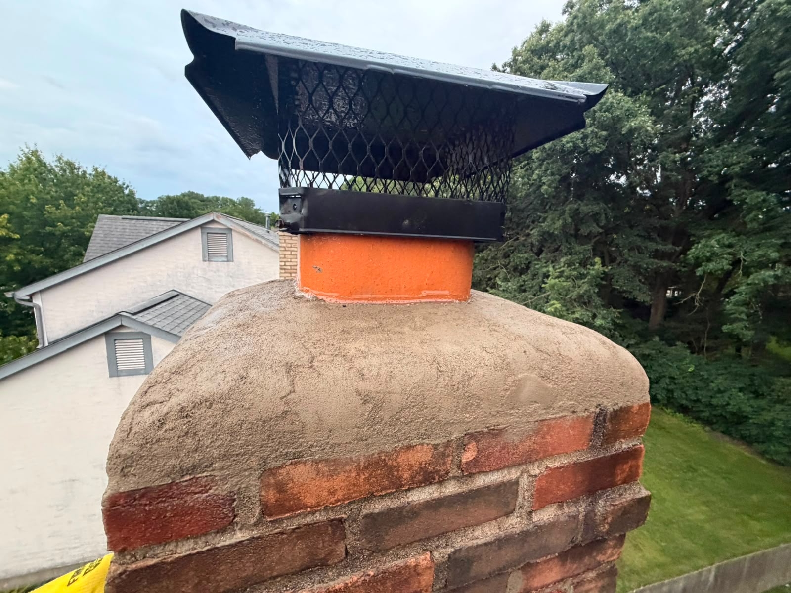 ChimCrew cap replacement — Ohio crew on the job