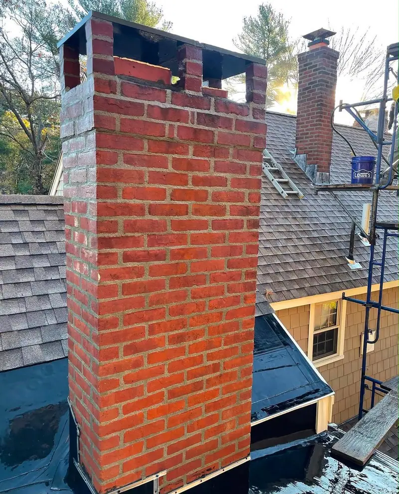 Full chimney rebuild after — Chimcrew - Chimney Sweep & Repair Dublin, OH