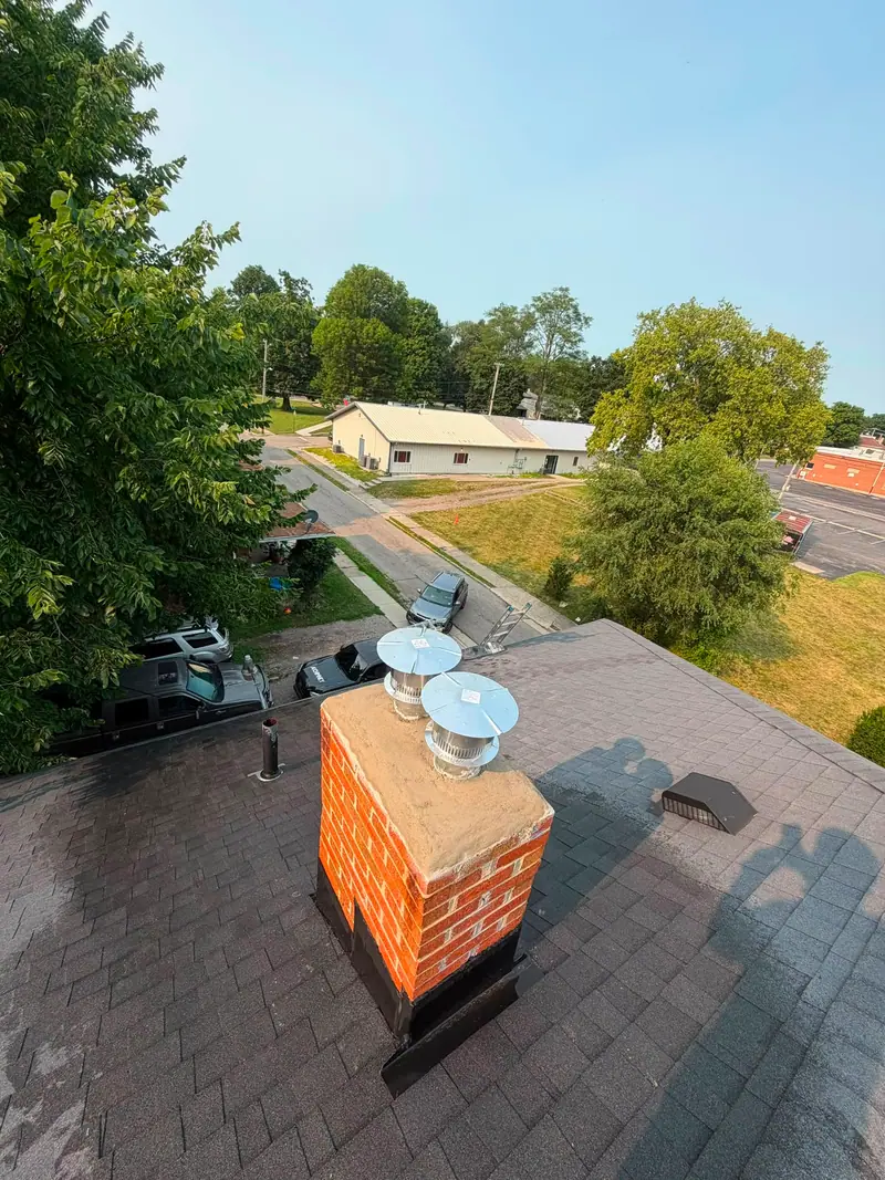 Fresh Crown + Dual Caps — Chimcrew - Chimney Sweep & Repair project in Worthington, OH