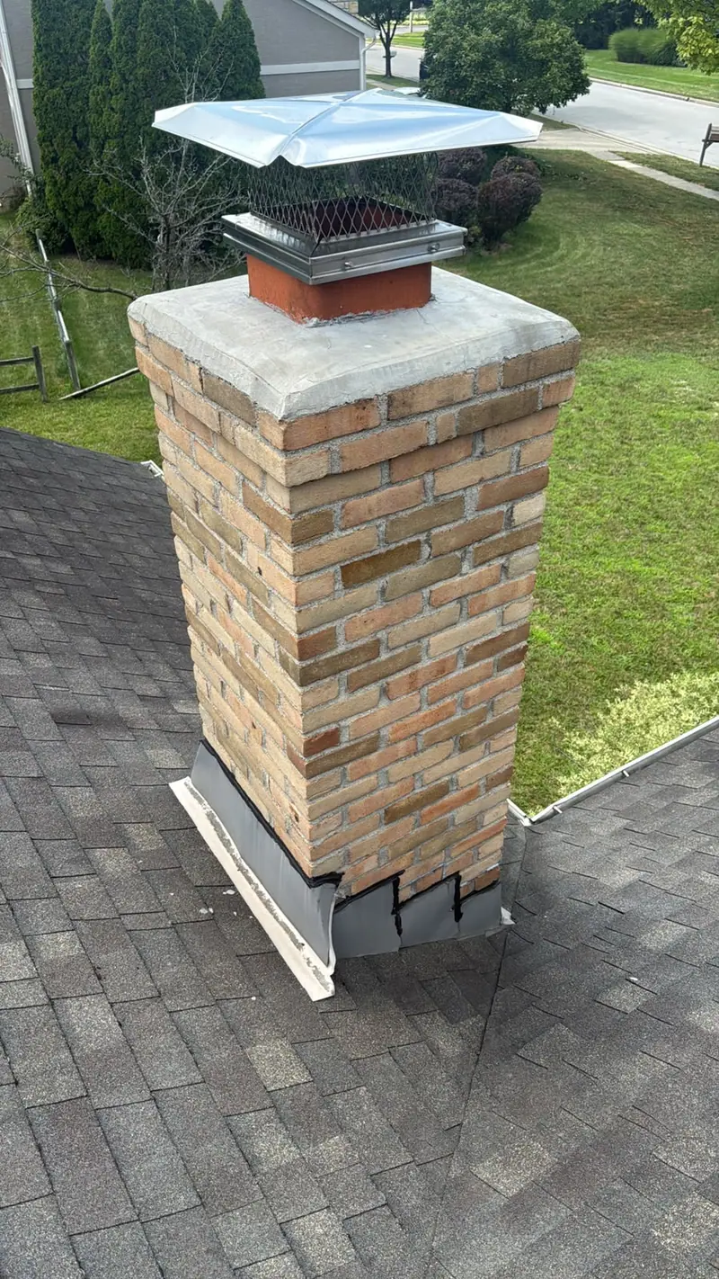 Full Crown Seal + Stainless Cap — Chimcrew - Chimney Sweep & Repair project in Columbus, OH