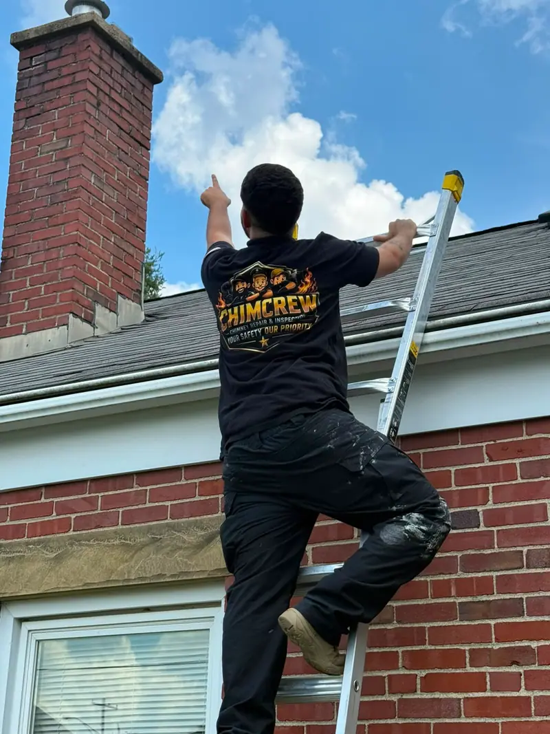On-Site Chimney Inspection — Chimcrew - Chimney Sweep & Repair project in Hilliard, OH