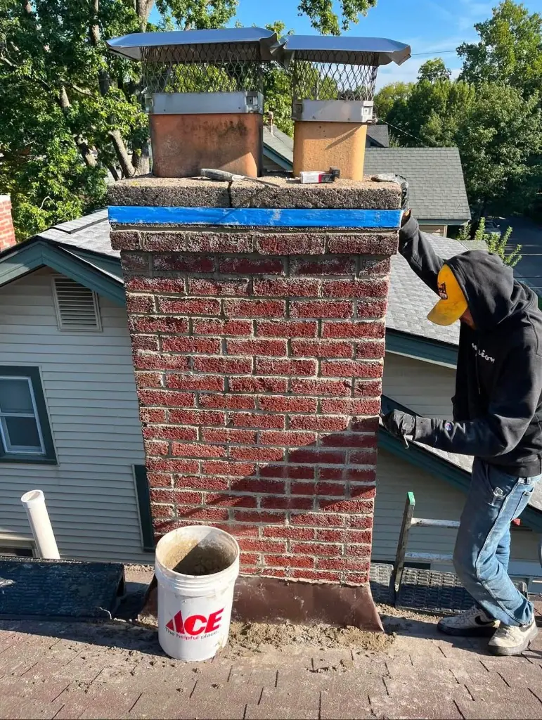Rooftop Tuckpointing — Chimcrew - Chimney Sweep & Repair project in Columbus, OH