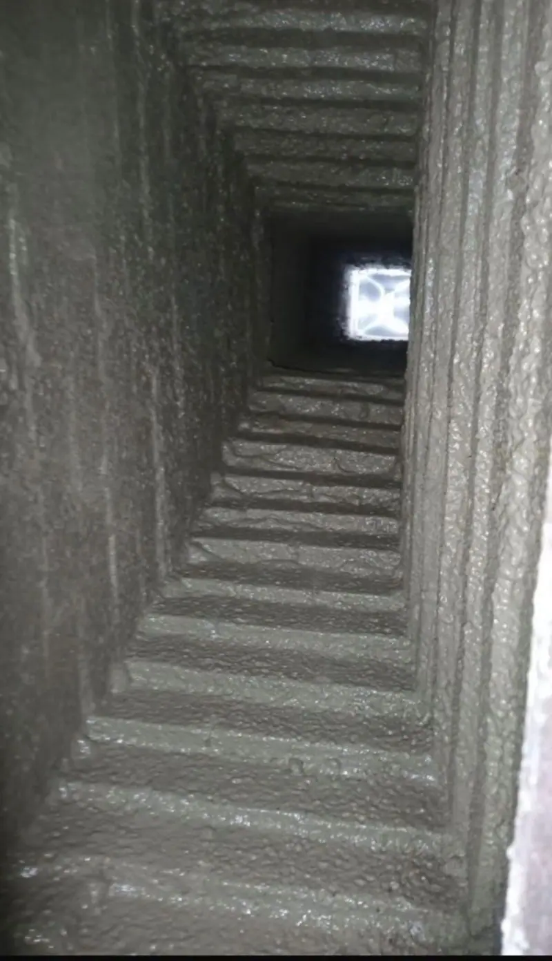 Heavy creosote → smooth, sealed flue — after