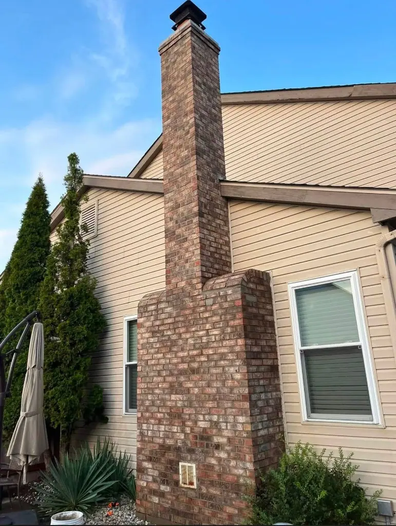 Tall Brick Chimney Rebuild — Chimcrew - Chimney Sweep & Repair project in Columbus, OH