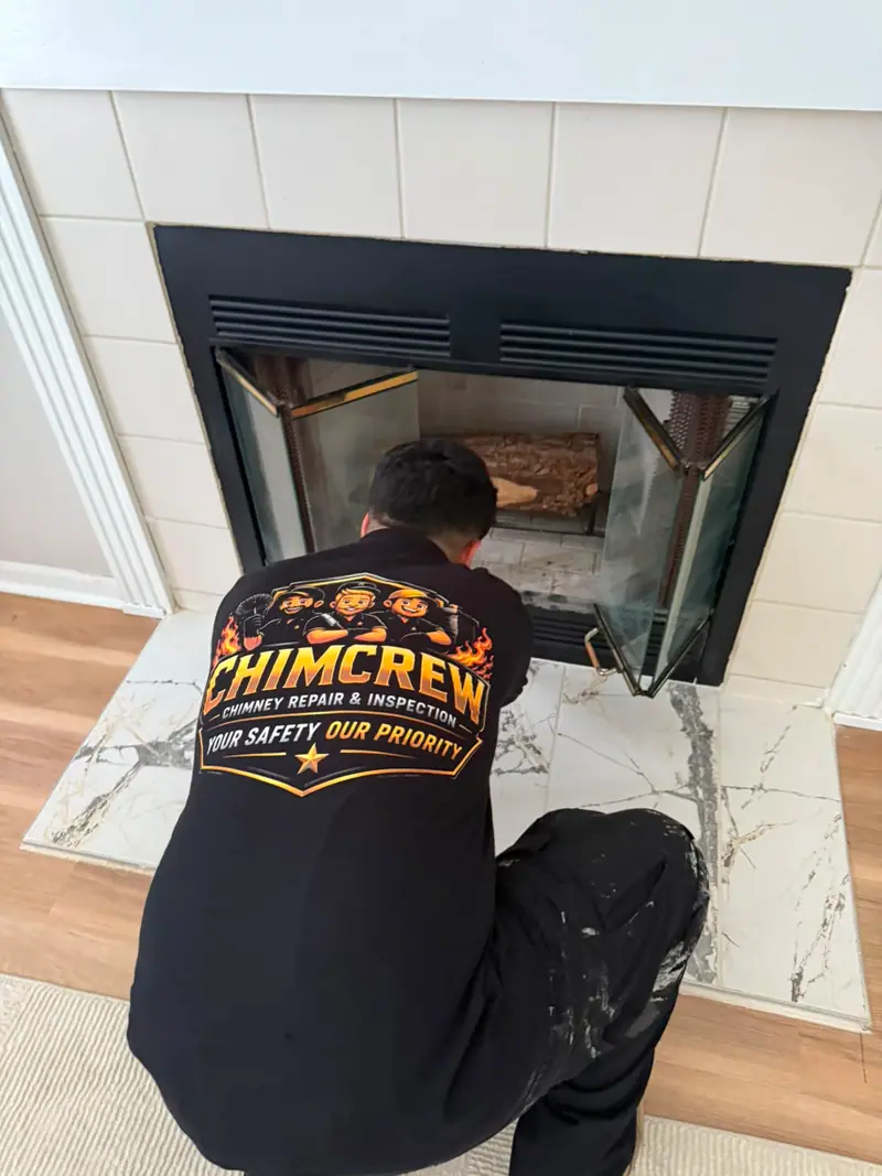 Fireplace Service — Chimcrew - Chimney Sweep & Repair project in German Village, OH